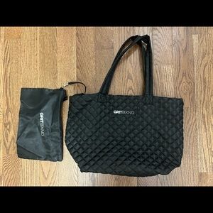 Gym bag with extra small bag